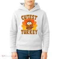 Cutest Turkey Thanksgiving Festive Kids Hoodie thumb 4
