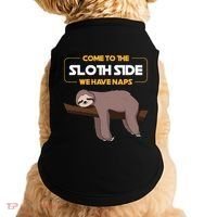 Come To The Sloth Side Funny Sloth Pun Doggie Tank thumb 0