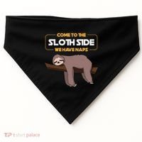 Come To The Sloth Side Funny Sloth Pun USA-Made Doggie Bandana thumb 0