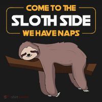 Come To The Sloth Side Funny Sloth Pun Apron thumb 3