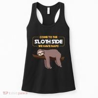 Come To The Sloth Side Funny Sloth Pun Women's Tank Top thumb 0