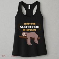 Come To The Sloth Side Funny Sloth Pun Women's Tank Top thumb 3