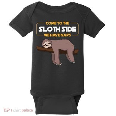 Come To The Sloth Side Funny Sloth Pun Baby Bodysuit