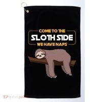 Come To The Sloth Side Funny Sloth Pun Golf Towel thumb 0
