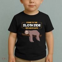 Come To The Sloth Side Funny Sloth Pun Toddler T-Shirt thumb 2