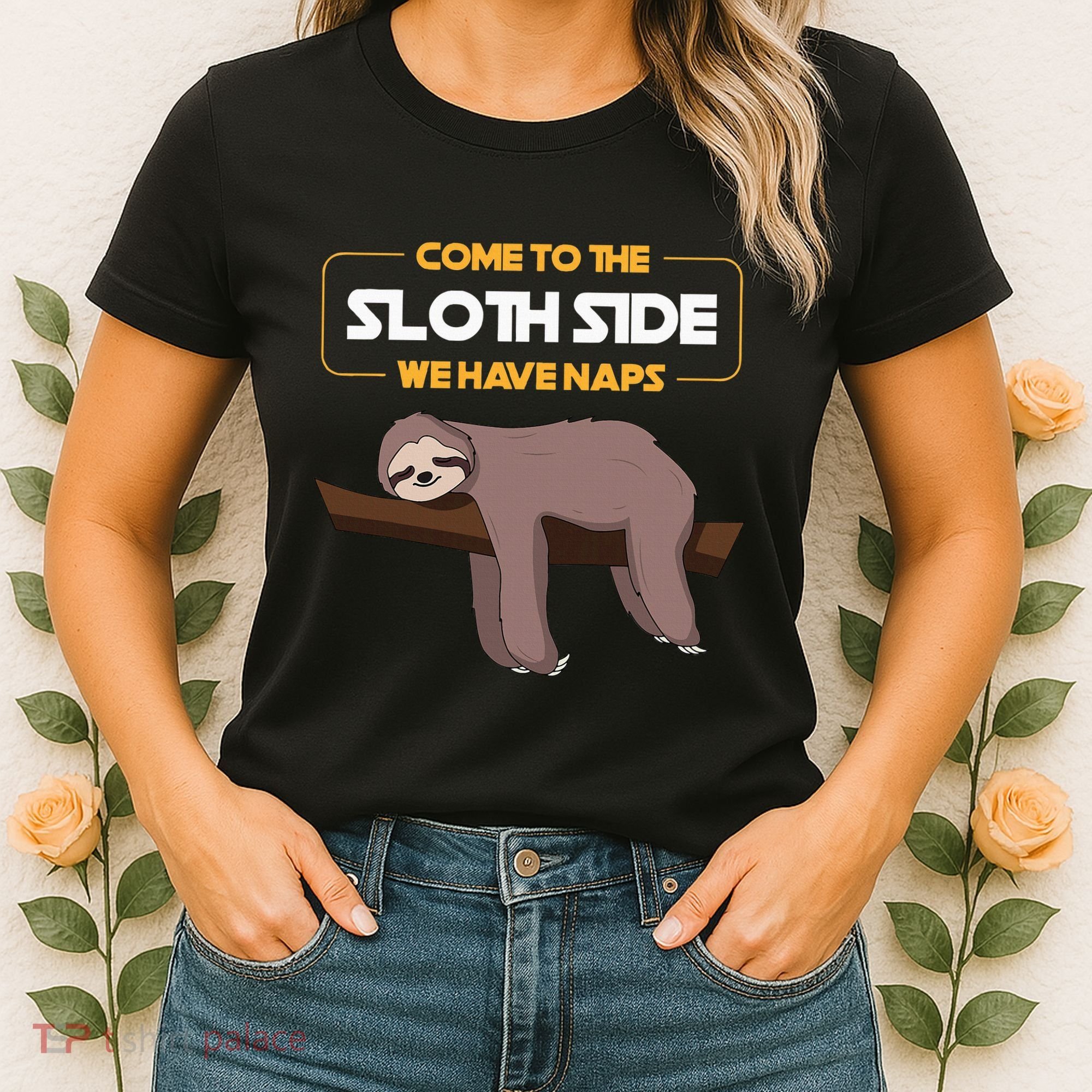 Come To The Sloth Side Funny Sloth Pun Women's T-Shirt