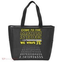 Come To The Math Side We Have Pi Math Geek & Nerd Tote Bag thumb 0