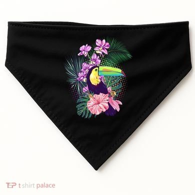 Cute Tropical Toucan Bird USA-Made Doggie Bandana