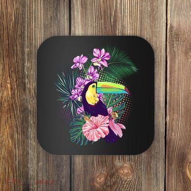 Cute Tropical Toucan Bird Coaster