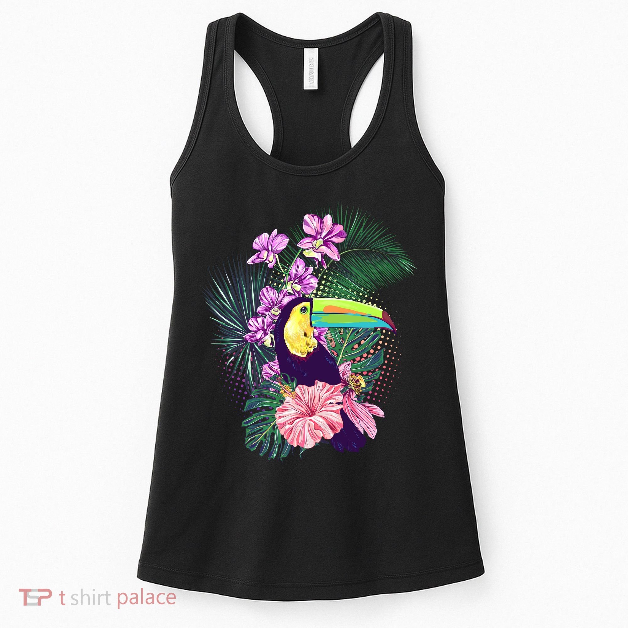 Cute Tropical Toucan Bird Women's Tank Top