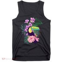 Cute Tropical Toucan Bird Tank Top thumb 0
