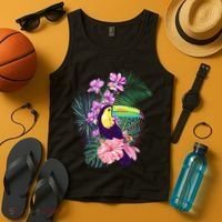 Cute Tropical Toucan Bird Tank Top thumb 4