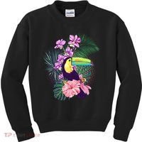 Cute Tropical Toucan Bird Kids Sweatshirt thumb 0