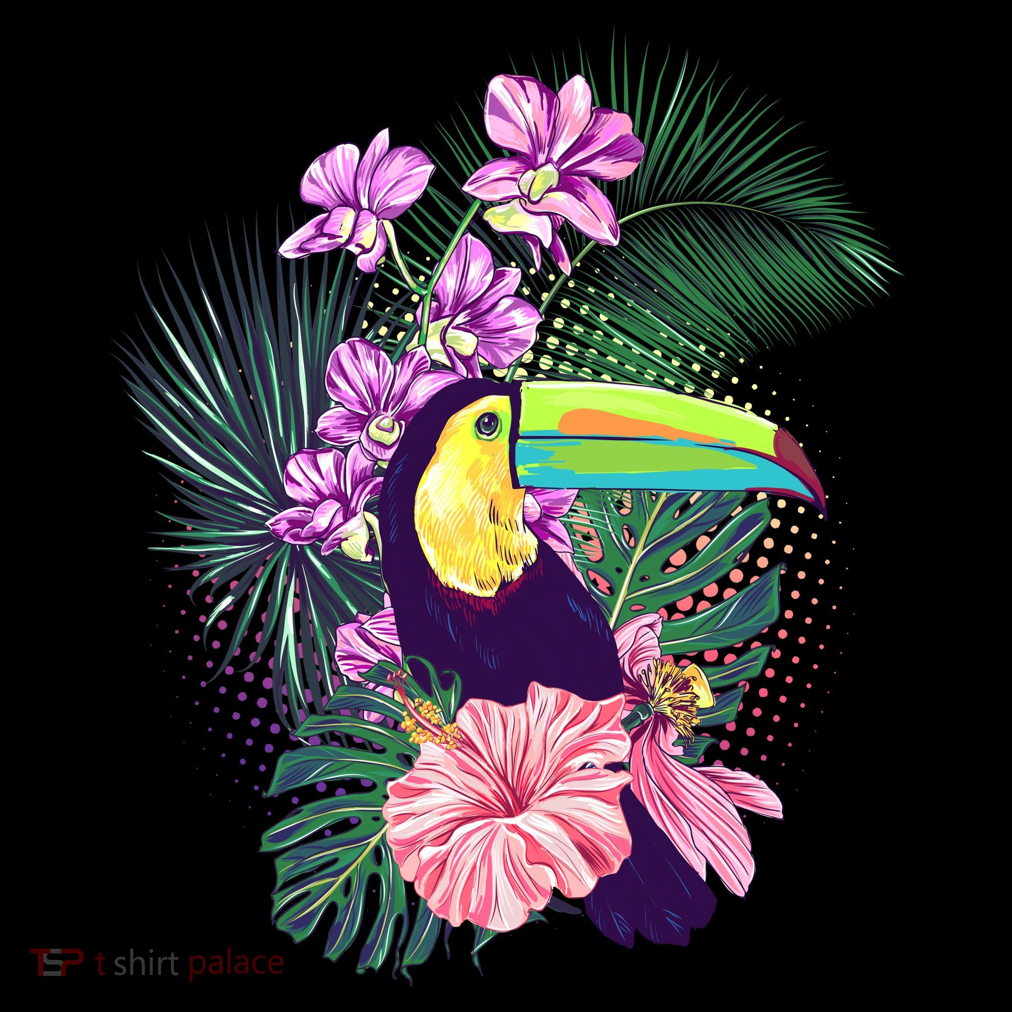 Cute Tropical Toucan Bird Kids Sweatshirt