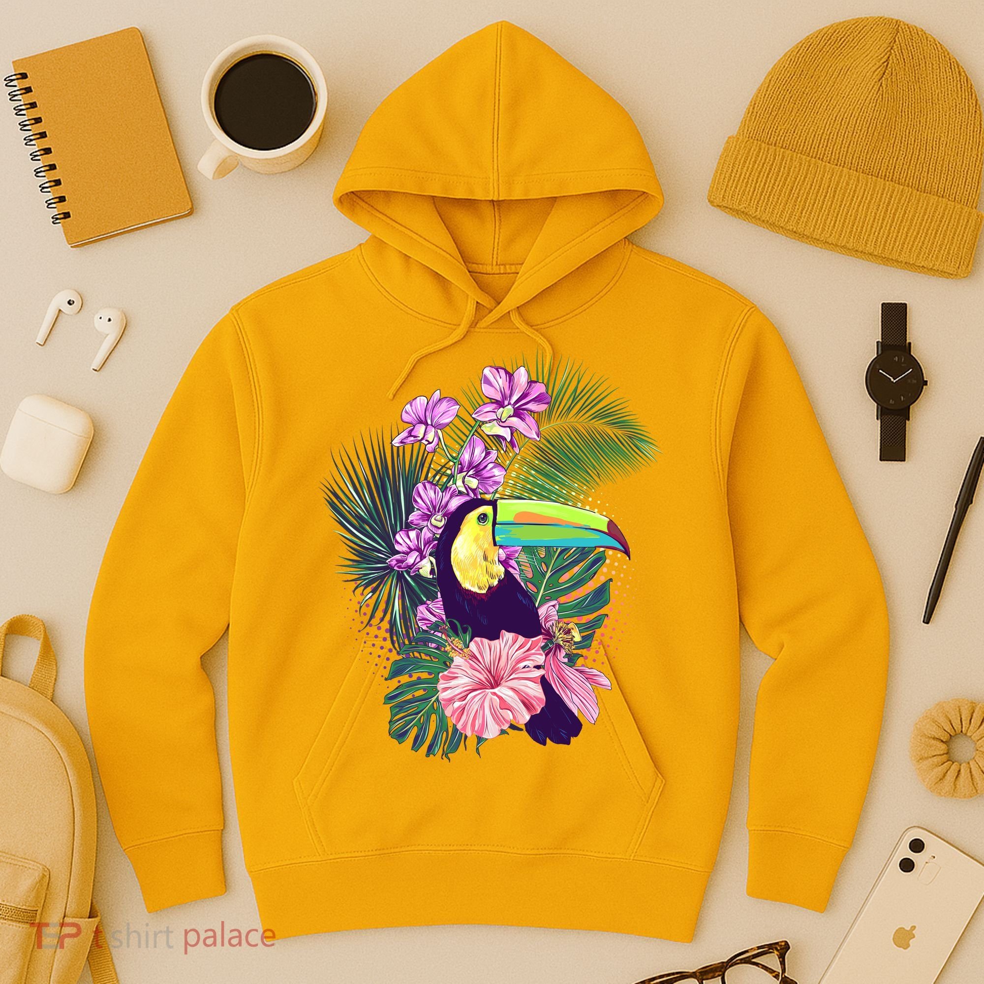 Cute Tropical Toucan Bird Hoodie