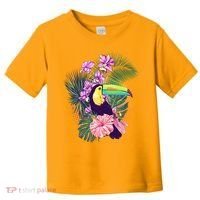 Cute Tropical Toucan Bird Toddler T-Shirt thumb 0