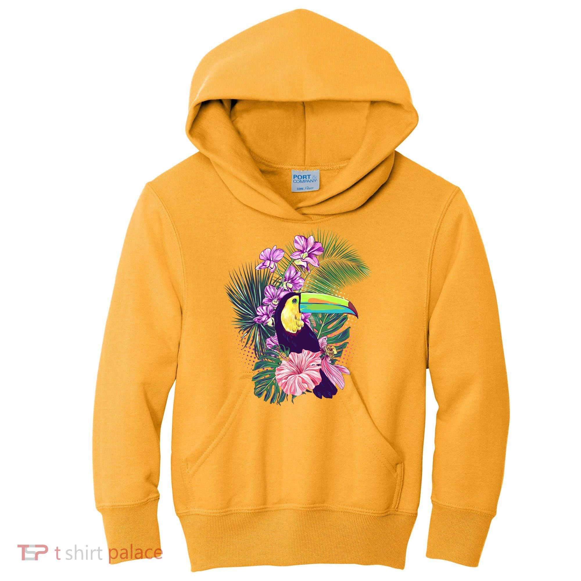 Cute Tropical Toucan Bird Kids Hoodie