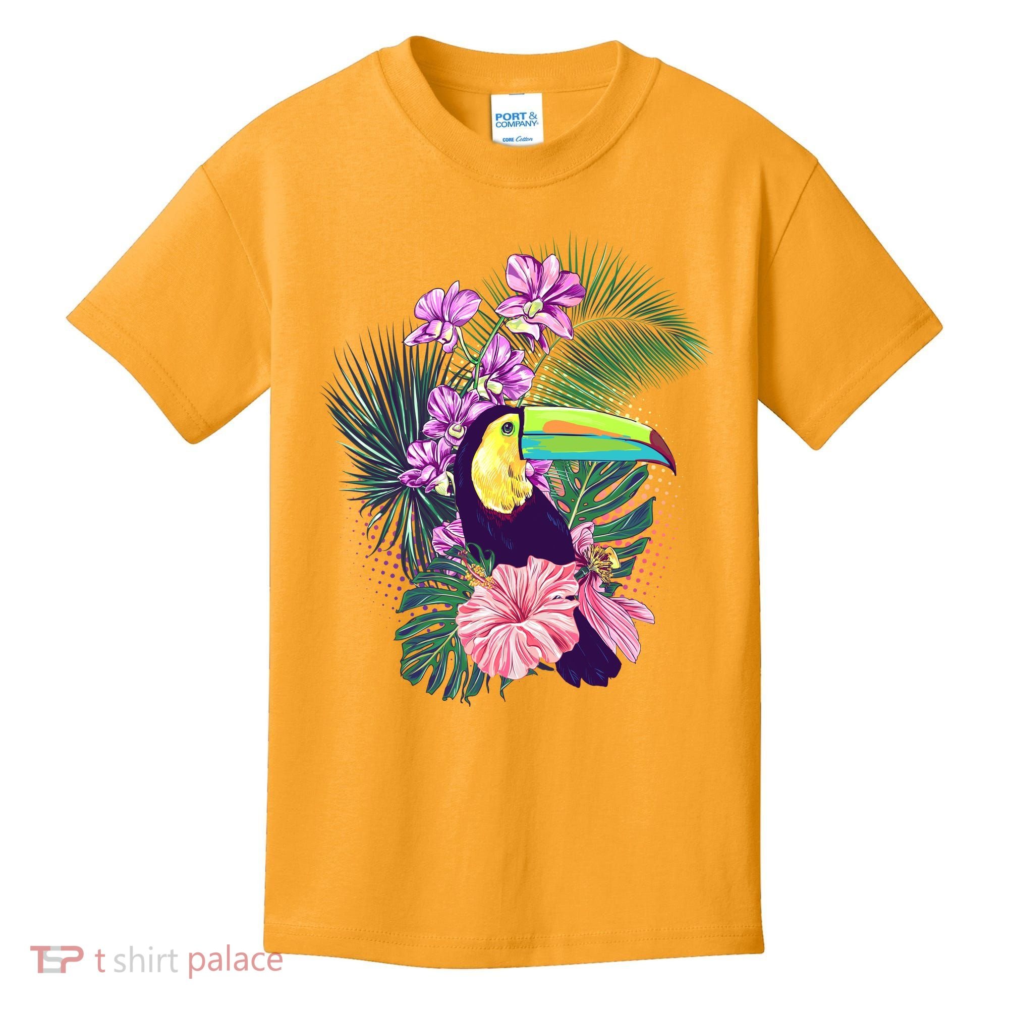 Cute Tropical Toucan Bird Kids T-Shirt