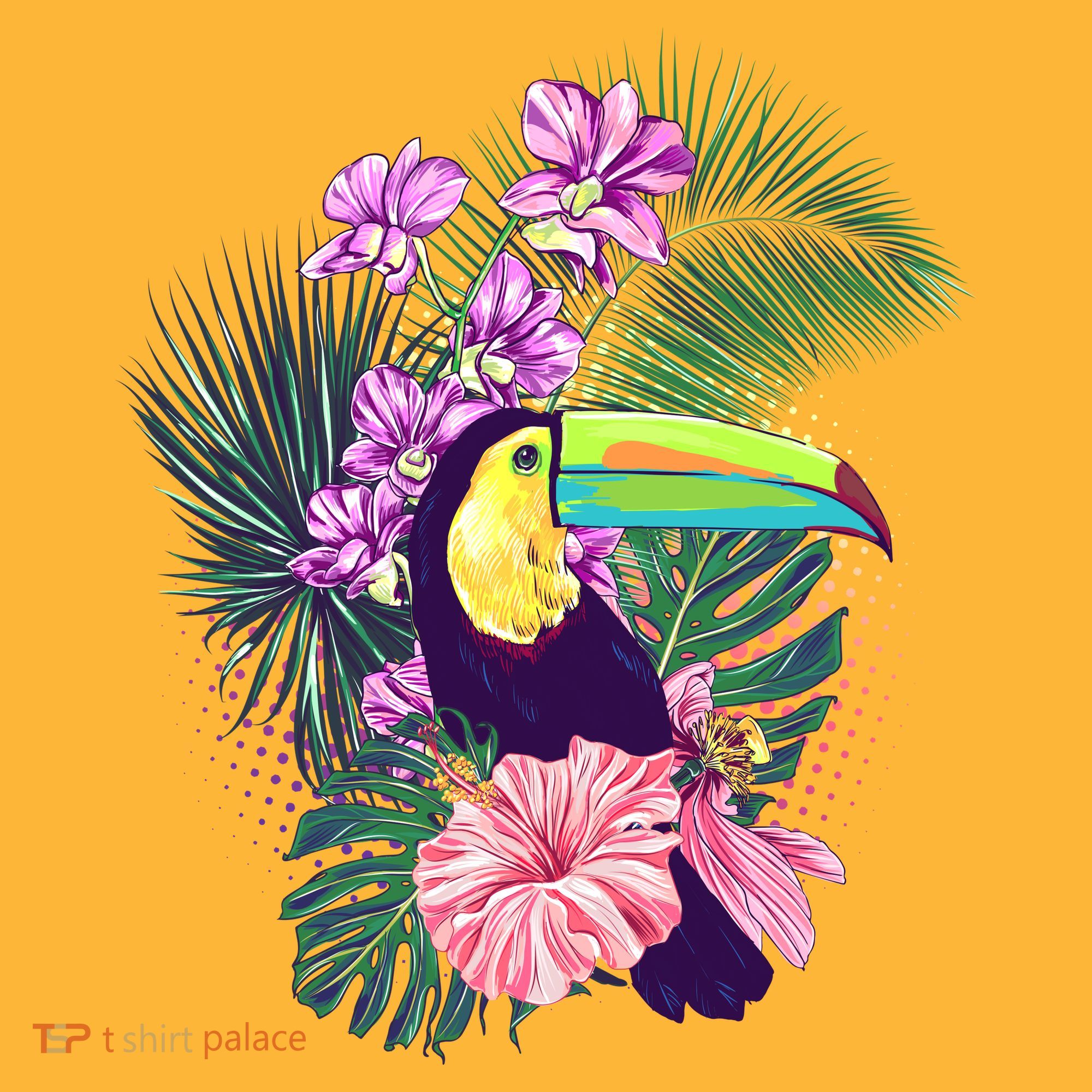 Cute Tropical Toucan Bird Kids T-Shirt