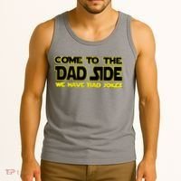 Come To The Dad Side We Have Bad Jokes Tank Top thumb 3