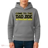 Come To The Dad Side We Have Bad Jokes Kids Hoodie thumb 4