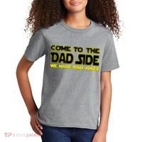 Come To The Dad Side We Have Bad Jokes Kids T-Shirt thumb 2