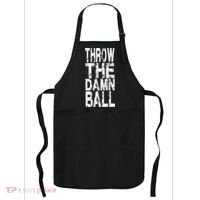 Cool Throw The Damn Ball American Football Apron thumb 0