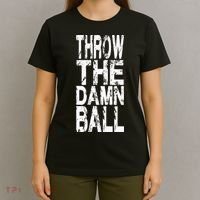 Cool Throw The Damn Ball American Football T-Shirt thumb 4