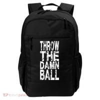 Cool Throw The Damn Ball American Football Backpack thumb 0