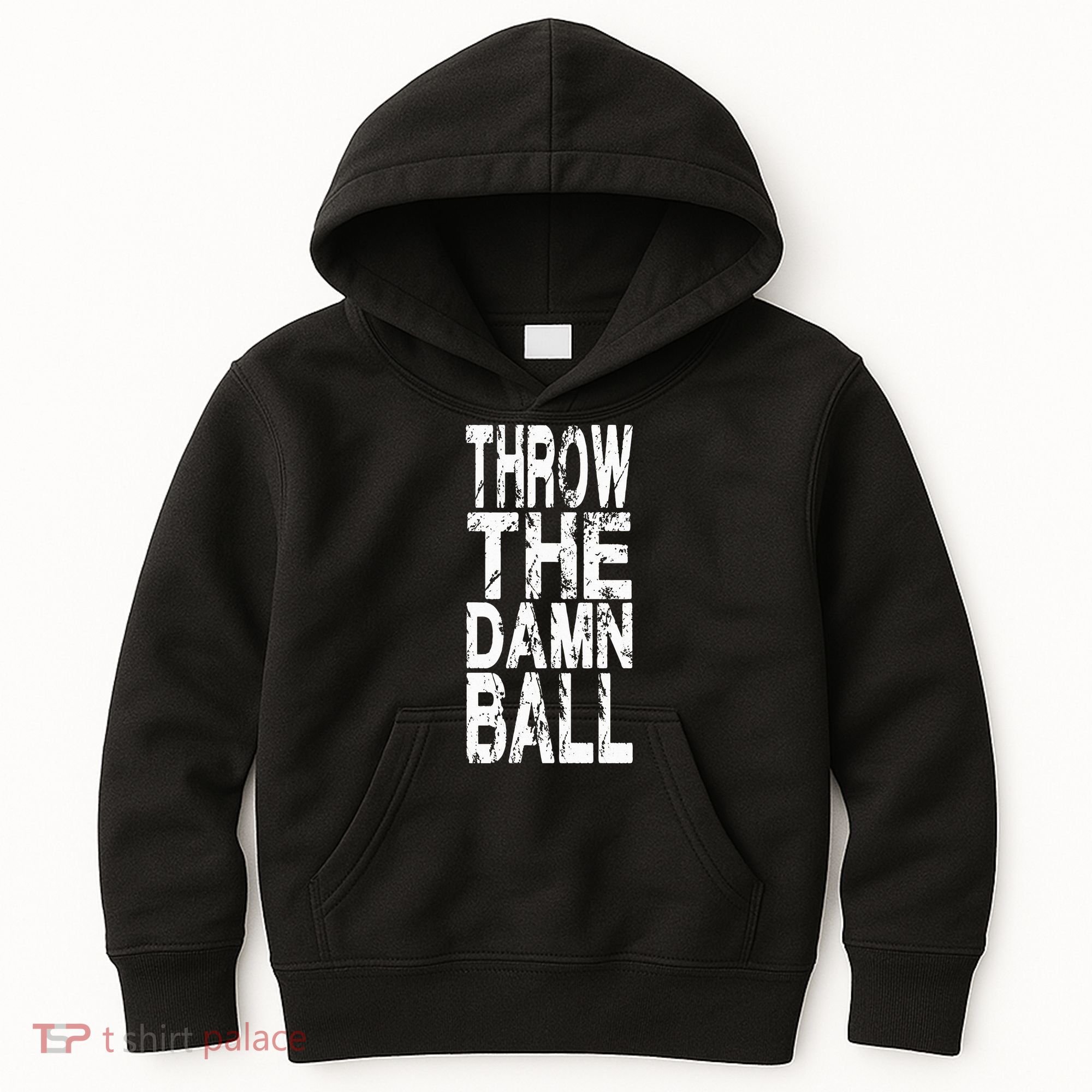 Cool Throw The Damn Ball American Football Kids Hoodie