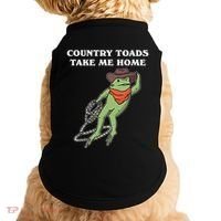 Country Toads Take Me Home Cowboy Frog Funny Western Doggie Tank thumb 0