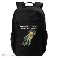Country Toads Take Me Home Cowboy Frog Funny Western Backpack thumb 0