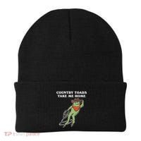 Country Toads Take Me Home Cowboy Frog Funny Western Beanie thumb 0