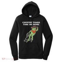Country Toads Take Me Home Cowboy Frog Funny Western Women's Hoodie thumb 0