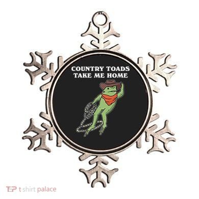 Country Toads Take Me Home Cowboy Frog Funny Western Ornament