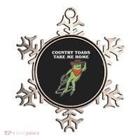 Country Toads Take Me Home Cowboy Frog Funny Western Ornament thumb 0