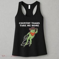 Country Toads Take Me Home Cowboy Frog Funny Western Women's Tank Top thumb 3