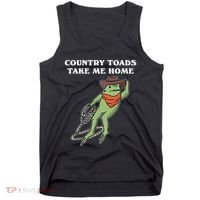 Country Toads Take Me Home Cowboy Frog Funny Western Tank Top thumb 0
