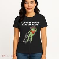 Country Toads Take Me Home Cowboy Frog Funny Western Women's T-Shirt thumb 4