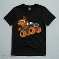 Cute Turkey Thanksgiving Monster Truck T-Shirt thumb 5