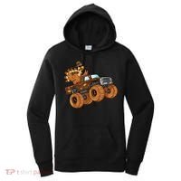 Cute Turkey Thanksgiving Monster Truck Women's Hoodie thumb 0