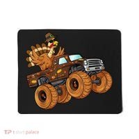 Cute Turkey Thanksgiving Monster Truck Mousepad thumb 0