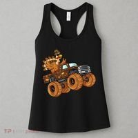 Cute Turkey Thanksgiving Monster Truck Women's Tank Top thumb 3