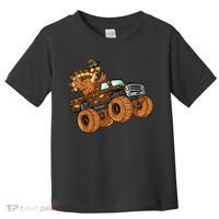 Cute Turkey Thanksgiving Monster Truck Toddler T-Shirt thumb 0