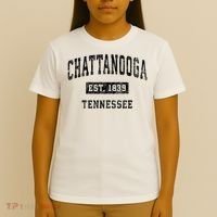 Chattanooga Tennessee TN Vintage Sports Print T-Shirt thumb 4