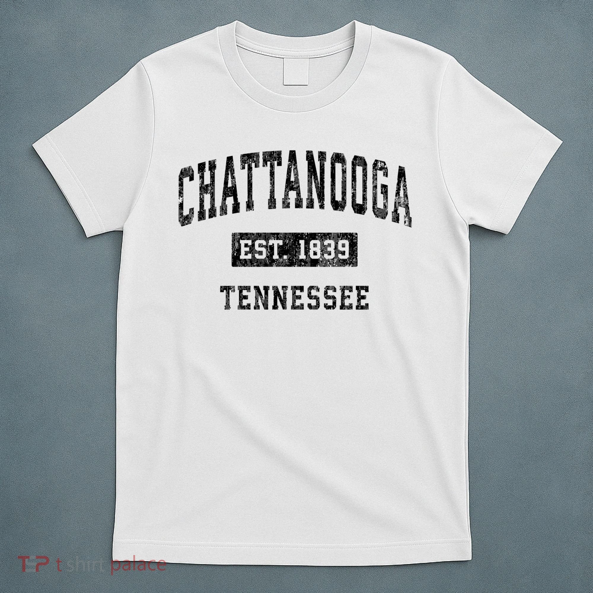 Chattanooga Tennessee TN Vintage Sports Print T-Shirt