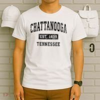 Chattanooga Tennessee TN Vintage Sports Print T-Shirt thumb 6