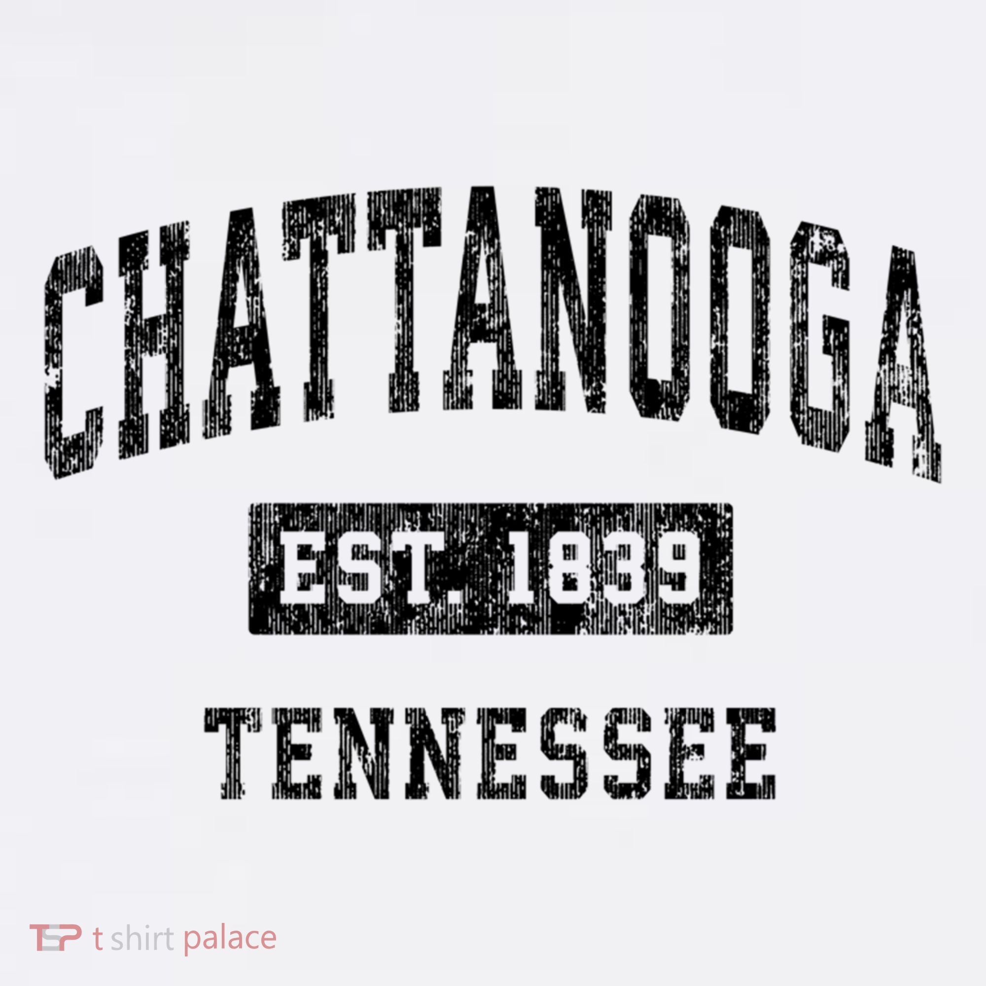 Chattanooga Tennessee TN Vintage Sports Print T-Shirt