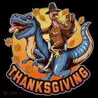 Cool Thanksgiving Turkey Riding TRex Dinosaur Coffee Mug thumb 5
