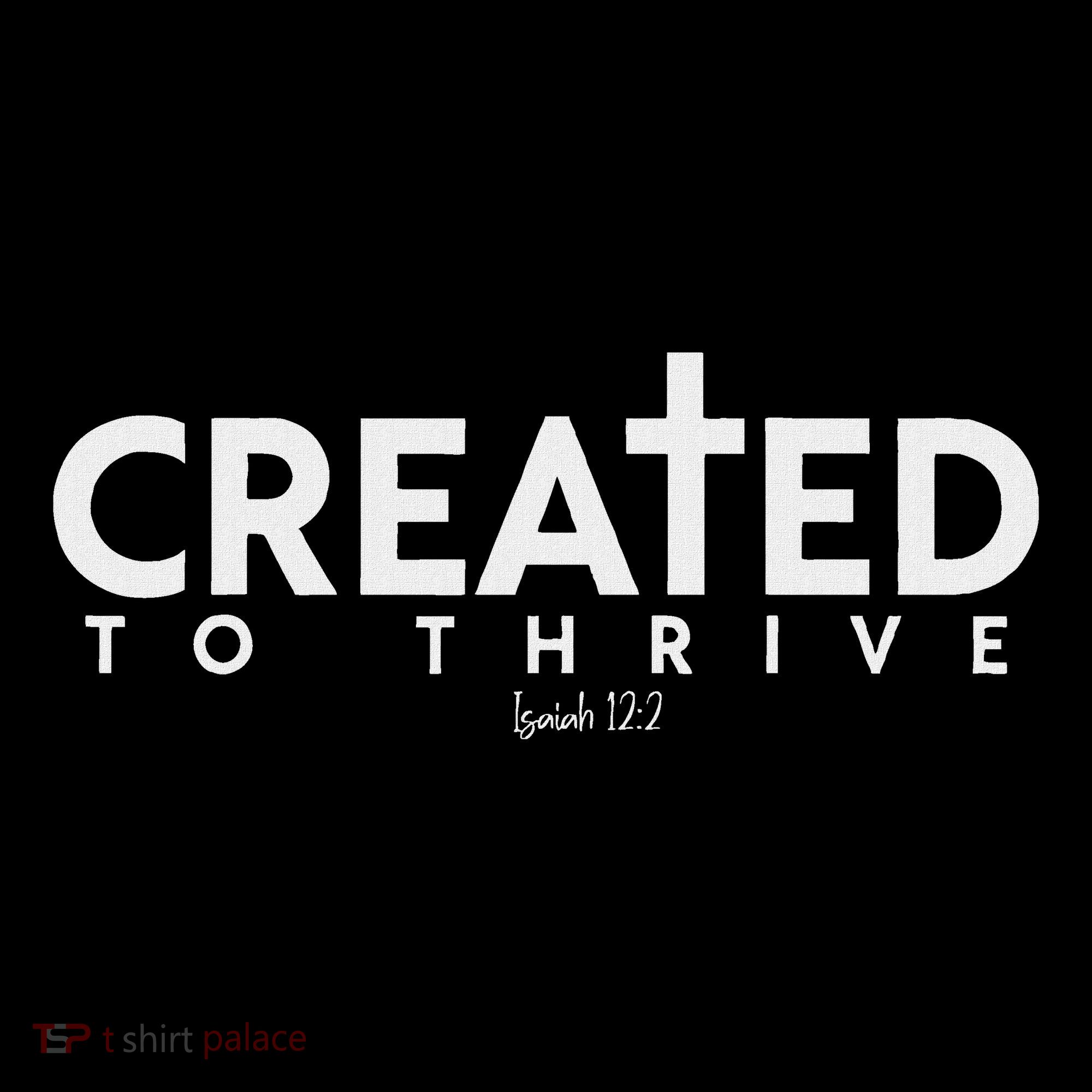 Created To Thrive Christian Faith Isaiah 122 Women's Hoodie